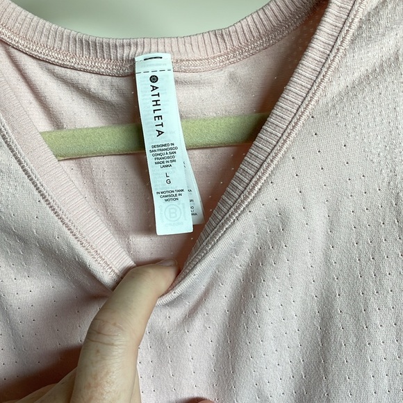 Athleta Tank. Slightly fitted. Baby Pink - Picture 2 of 3